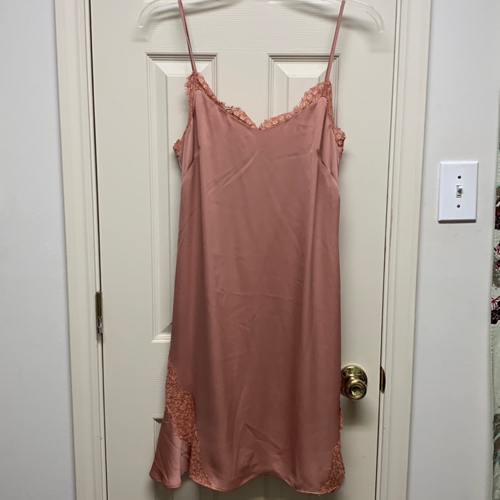 Banana Republic Slip Dress Lace Trim